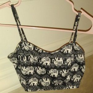 FOREVER 21 STRETCHY BRALETTE SUMMER CROP TOP SIZE SM